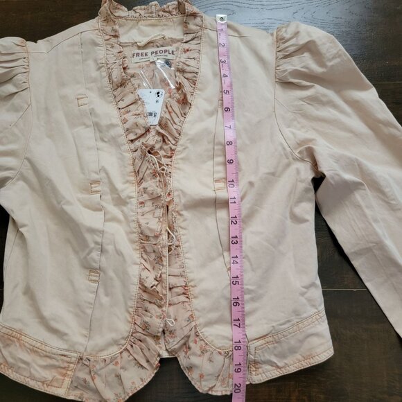 Free People Bennet Jacket Womens S Feminine Vintage Enchanting Castle Garden - Picture 9 of 9